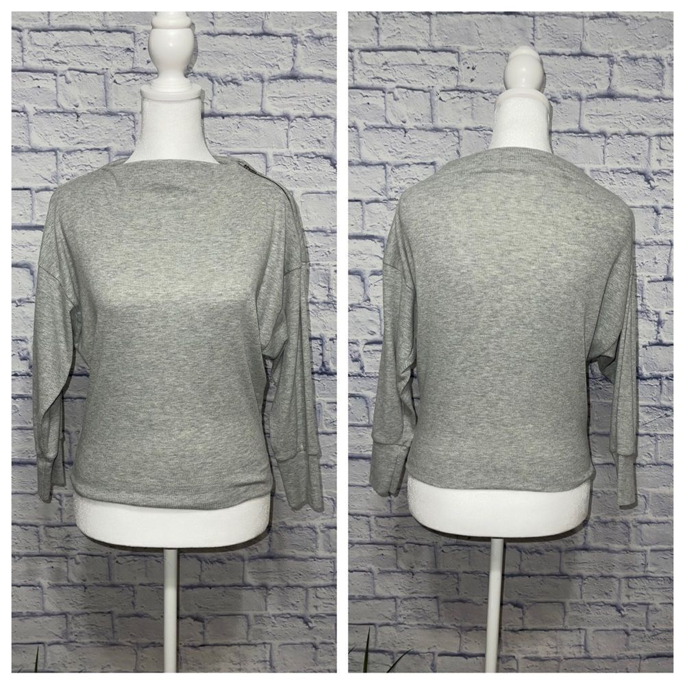 💜 Chelsea & Violet‎ girls gray long sleeve top